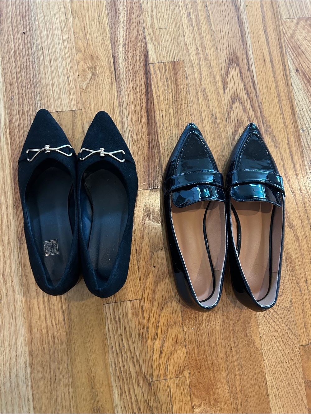 Black Pointed Toe Women's Flats - Elegant Everyday Style